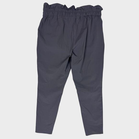 MTA Sport Large Nylon Spandex Pants Pull On Paperbag Gray - Picture 5 of 8